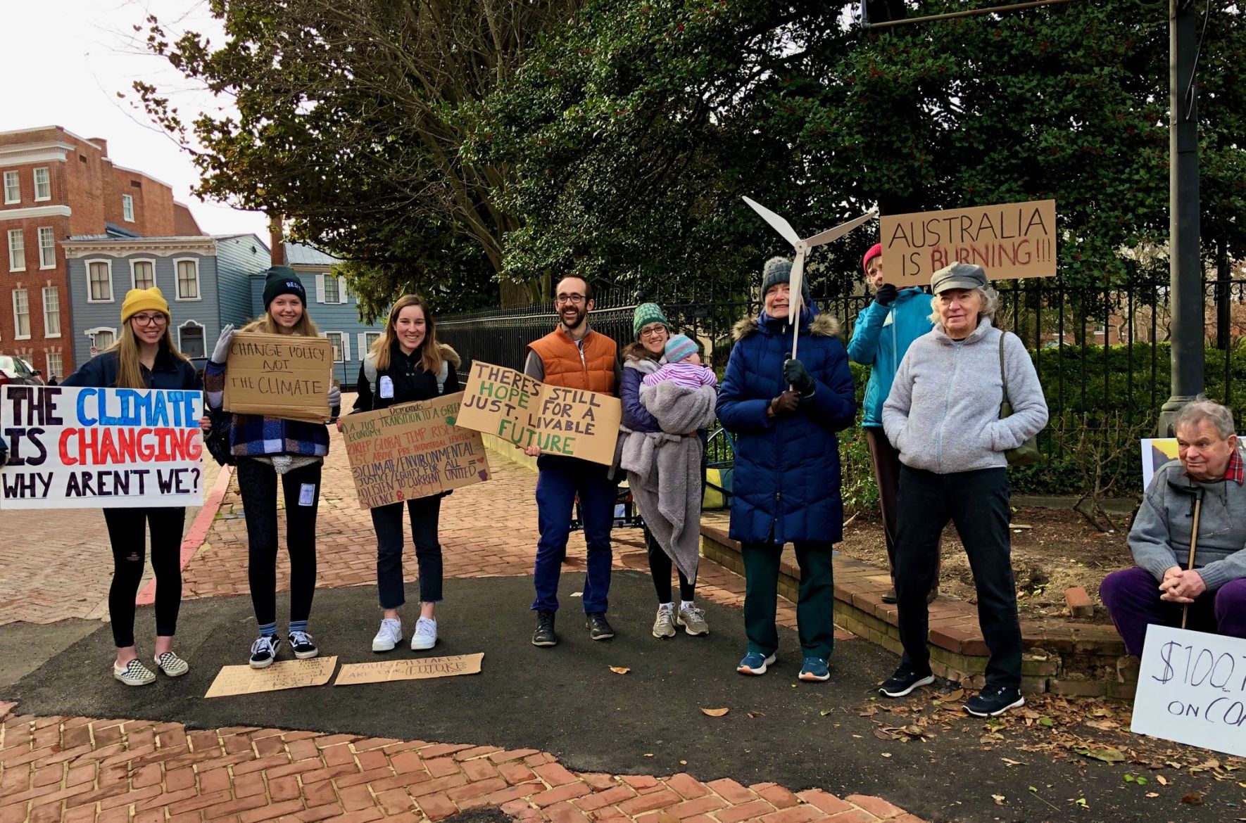 Protesters demand lawmakers take climate action